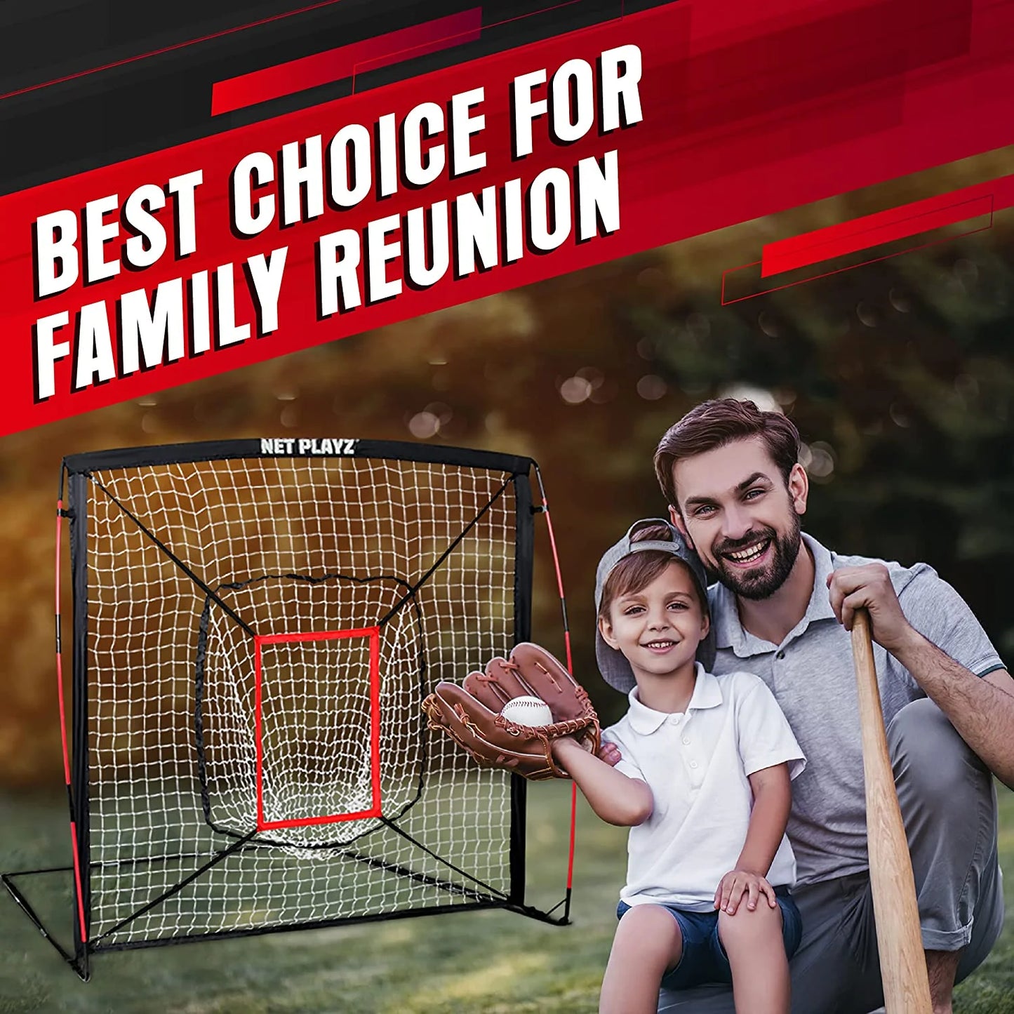 5' x 5' Baseball and Softball Practice Hitting and Pitching Net - Ideal for All Skill Levels