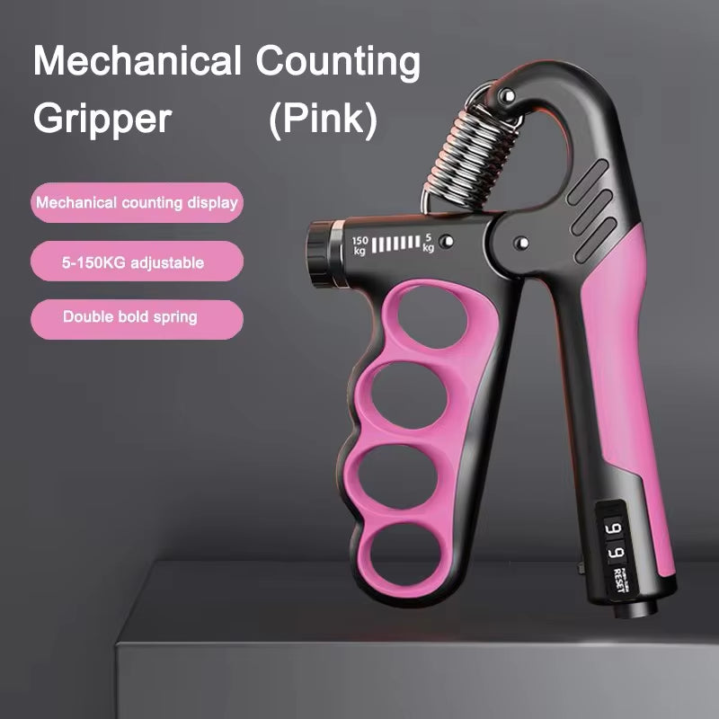 Adjustable Grip Strengthener for Hand and Wrist - 5-60/100/150Kg for Muscle Recovery and Fitness Training