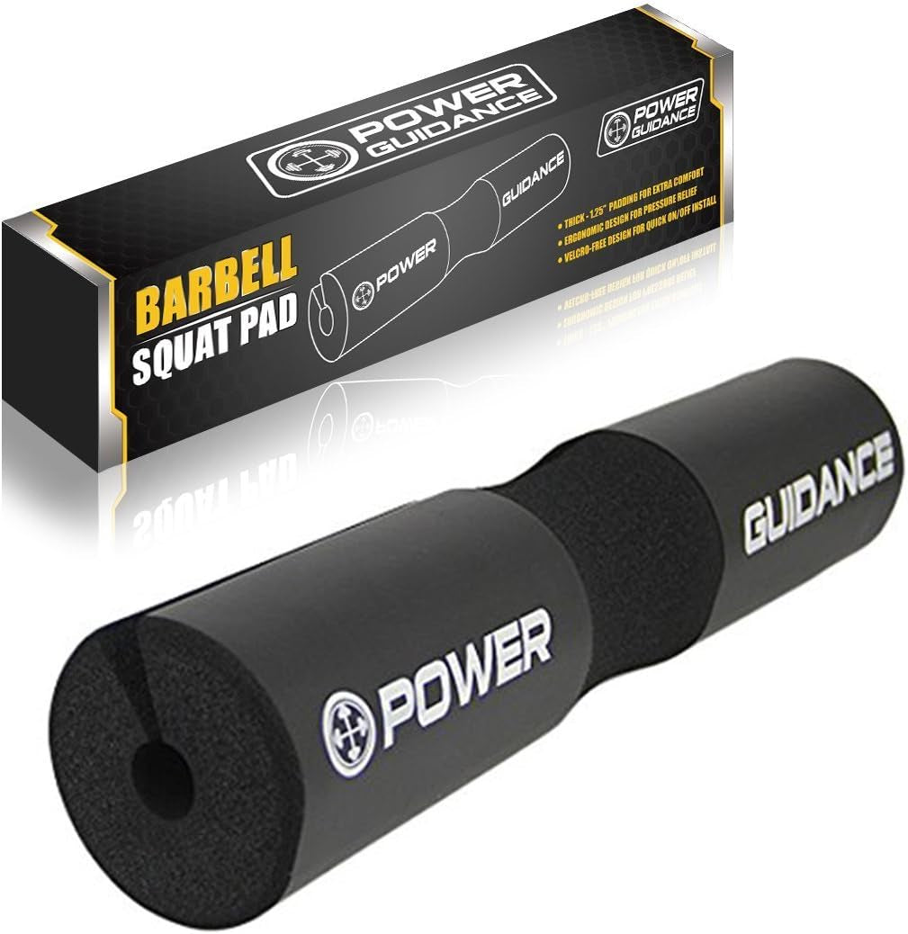 Barbell Squat Pad - Ergonomic Neck and Shoulder Protection for Squats, Lunges, Hip Thrusts, and Weightlifting - Compatible with Standard and Olympic Bars