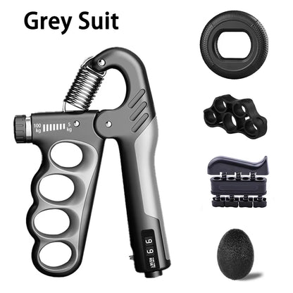Adjustable Grip Strengthener for Hand and Wrist - 5-60/100/150Kg for Muscle Recovery and Fitness Training