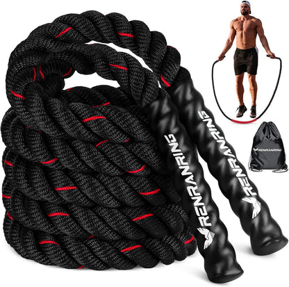 Weighted Jump Rope for Adults - 3Lb, 4Lb, and 5Lb Options for Enhanced Fitness and Strength Training, Ideal for Home Gym Workouts