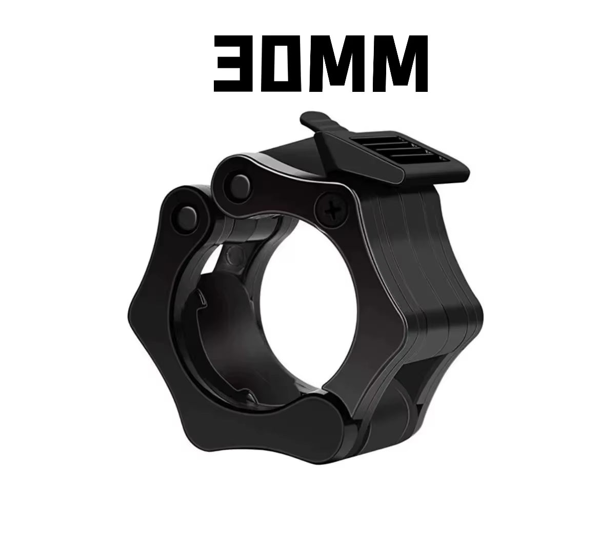 Barbell Collar Lock Clips for 25mm, 28mm, and 30mm Dumbbells - Weight Lifting Clamp Spring Clips for Gym Use