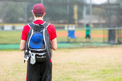 Baseball Bat Backpack - Versatile Gear Bag for Baseball, T-Ball, and Softball Equipment for All Ages | Accommodates Bat, Helmet, Glove, and Footwear | Includes Shoe Compartment and Fence Hook