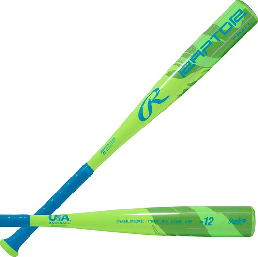 Raptor T-Ball Bat - USA Approved -12 Drop, 2 1/4" Barrel, One-Piece Aluminum Construction