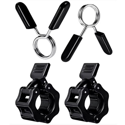 Barbell Collar Lock Clips for 25mm, 28mm, and 30mm Dumbbells - Weight Lifting Clamp Spring Clips for Gym Use