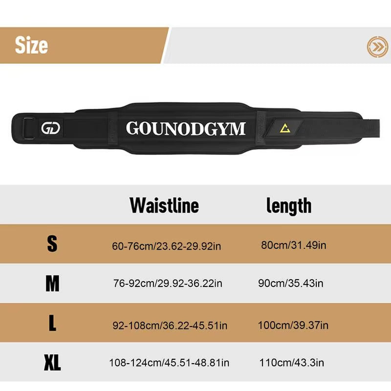 EVA Weightlifting Belt for Fitness and Powerlifting - Back Support and Waist Protection for Enhanced Training Performance