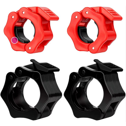 Barbell Collar Lock Clips for 25mm, 28mm, and 30mm Dumbbells - Weight Lifting Clamp Spring Clips for Gym Use
