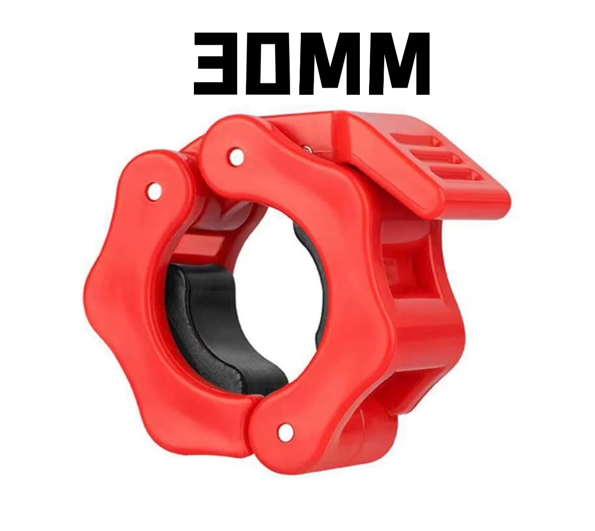 Barbell Collar Lock Clips for 25mm, 28mm, and 30mm Dumbbells - Weight Lifting Clamp Spring Clips for Gym Use