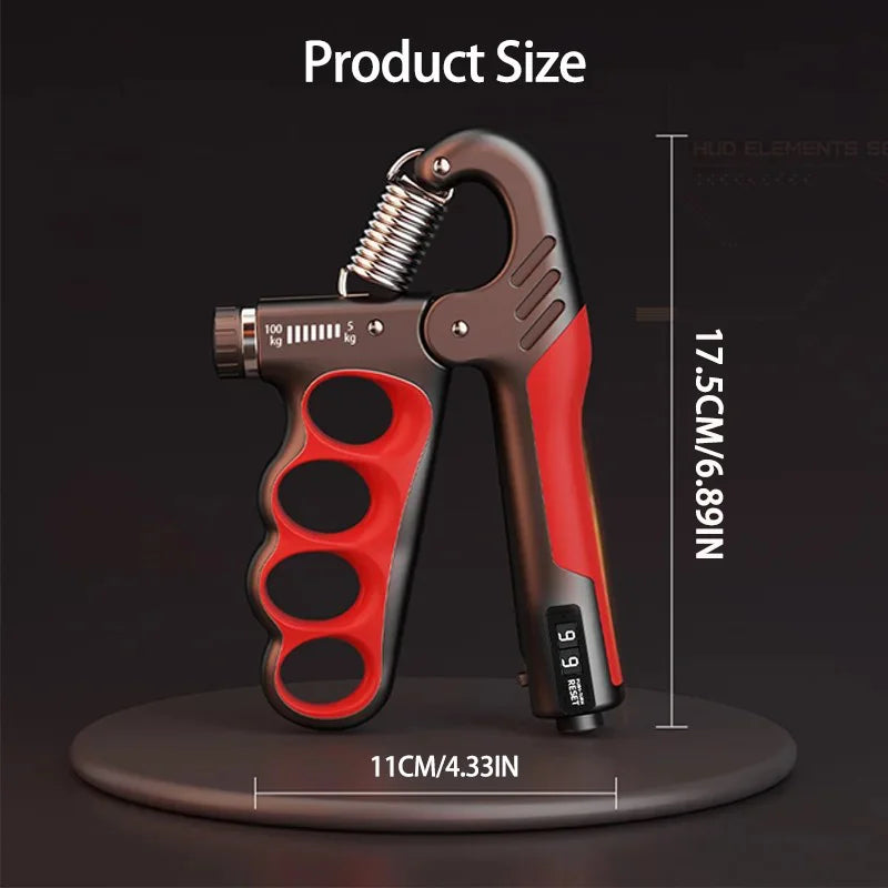 Adjustable Grip Strengthener for Hand and Wrist - 5-60/100/150Kg for Muscle Recovery and Fitness Training