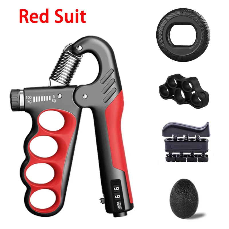 Adjustable Grip Strengthener for Hand and Wrist - 5-60/100/150Kg for Muscle Recovery and Fitness Training