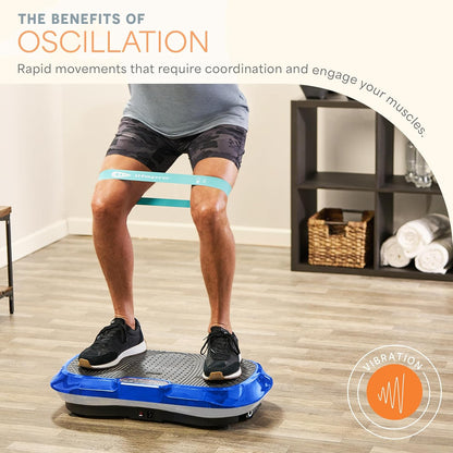 Waver High-Intensity Vibration Plate for Lymphatic Drainage and Full-Body Workouts with Loop Bands – Professional Fitness Equipment for Strength and Toning