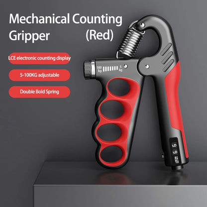 Adjustable Grip Strengthener for Hand and Wrist - 5-60/100/150Kg for Muscle Recovery and Fitness Training