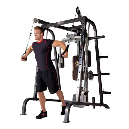Diamond Elite Olympic Smith Cage Machine - Plate Loaded Total Body Home Gym System (MD-9010G)