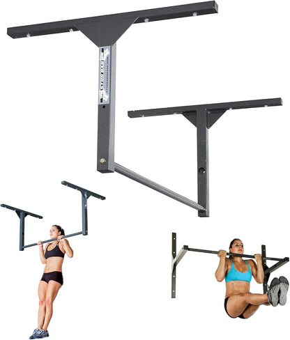 Professional-Grade Heavy-Duty Pull-Up Bar – Ceiling or Wall Mounted – Durable Steel Construction, 600 lb Capacity – Designed for 9 Ft Ceilings