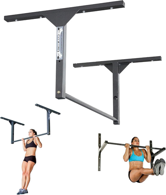 Professional-Grade Heavy-Duty Pull-Up Bar – Ceiling or Wall Mounted – Durable Steel Construction, 600 lb Capacity – Designed for 9 Ft Ceilings