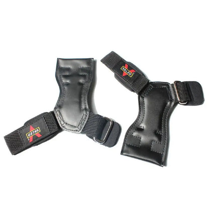 Cowhide Weightlifting Gloves with Wrist Straps for Dumbbells and Barbells - Professional Fitness Gym Equipment