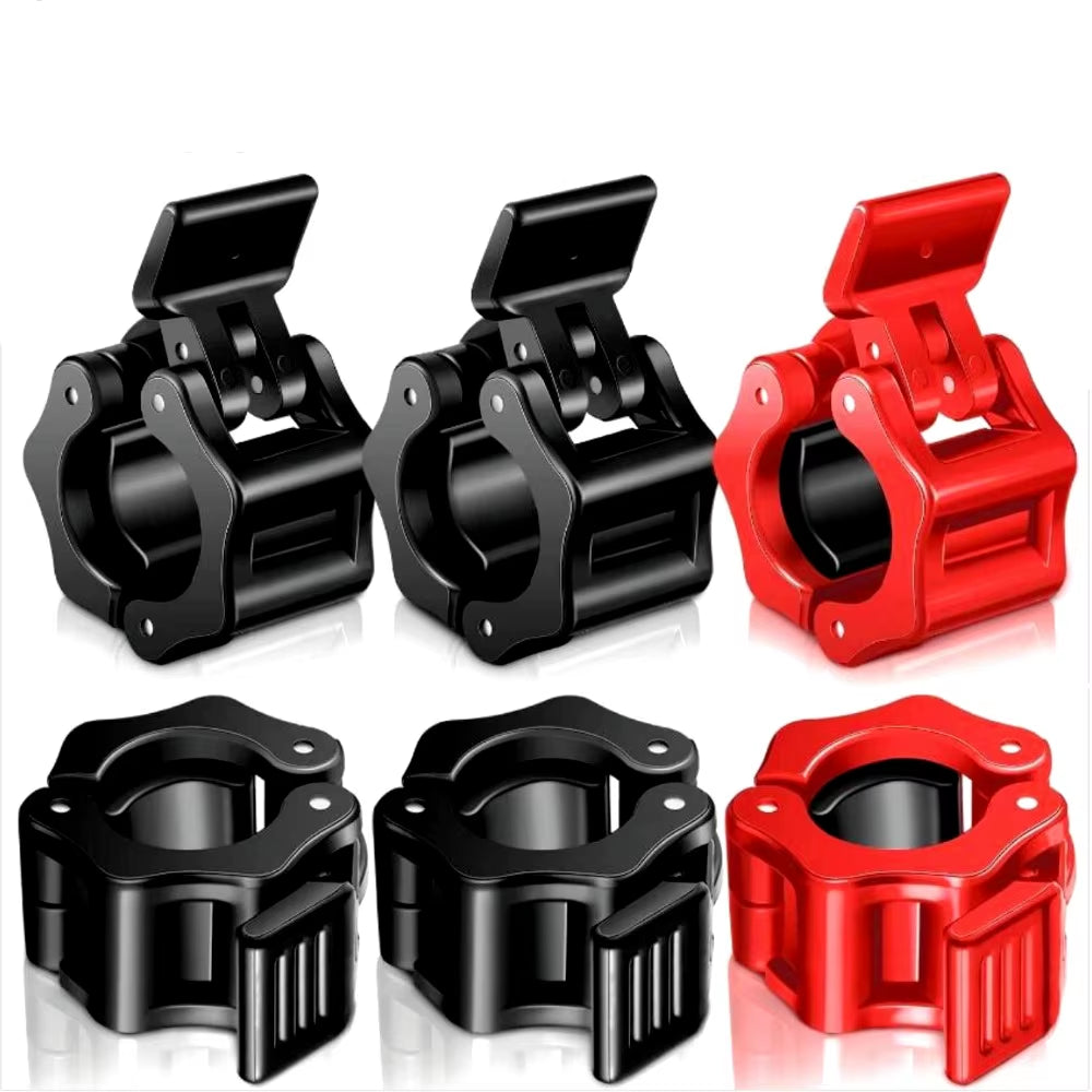 Barbell Collar Lock Clips for 25mm, 28mm, and 30mm Dumbbells - Weight Lifting Clamp Spring Clips for Gym Use