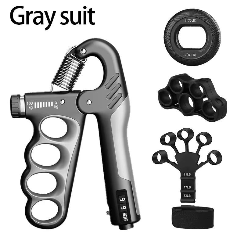 Adjustable Grip Strengthener for Hand and Wrist - 5-60/100/150Kg for Muscle Recovery and Fitness Training
