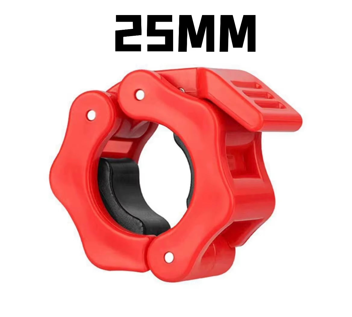 Barbell Collar Lock Clips for 25mm, 28mm, and 30mm Dumbbells - Weight Lifting Clamp Spring Clips for Gym Use