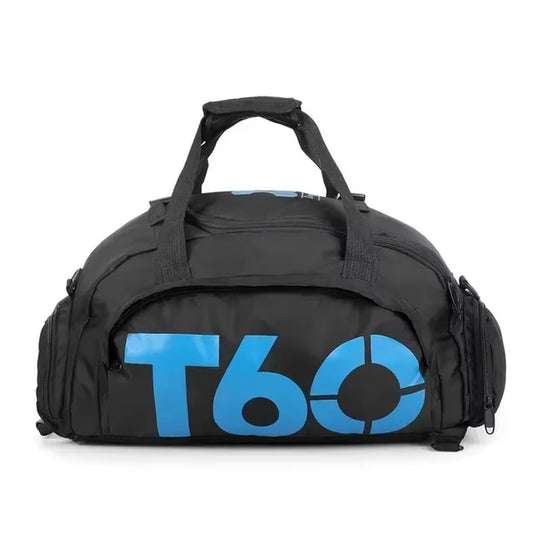 T60 Waterproof Gym Sports Bag for Men and Women - Molle Fitness Training Backpack and Multifunctional Travel Luggage Shoulder Handbag