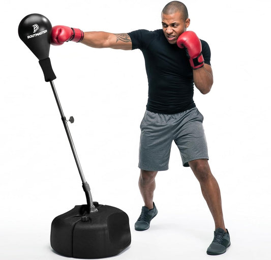 Techtools Adjustable Punching Bag with Stand - Boxing Equipment for Teens and Adults, Ideal for Training, Fitness, and Stress Relief