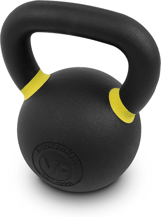 Premium Powder-Coated Cast Iron Kettlebells with LB and KG Weight Options