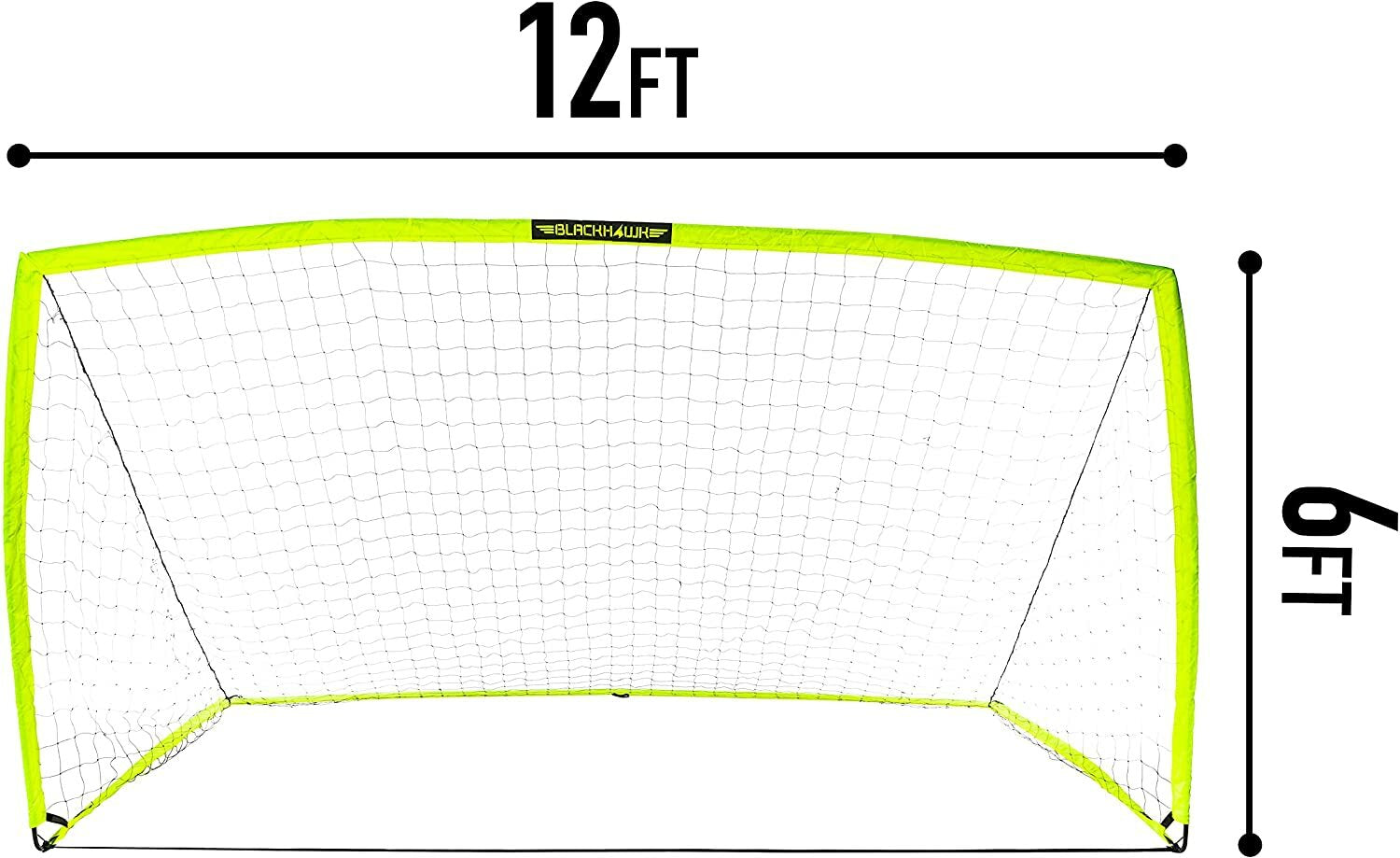 Franklin Sports Portable Pop-Up Soccer Goal Net, Indoor/Outdoor, 12 x 6 Feet
