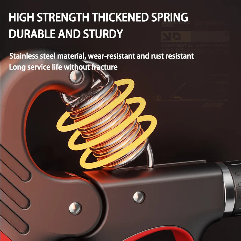 Adjustable Grip Strengthener for Hand and Wrist - 5-60/100/150Kg for Muscle Recovery and Fitness Training