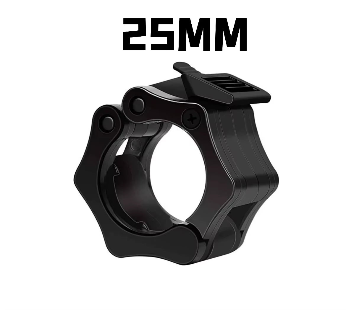 Barbell Collar Lock Clips for 25mm, 28mm, and 30mm Dumbbells - Weight Lifting Clamp Spring Clips for Gym Use
