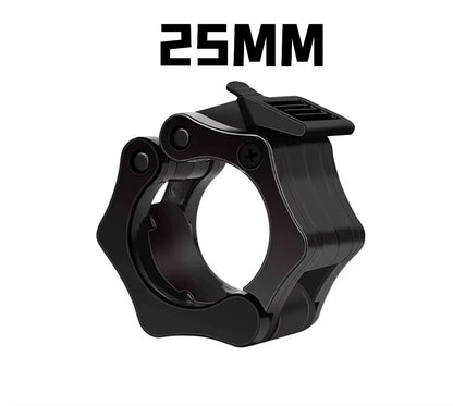 Barbell Collar Lock Clips for 25mm, 28mm, and 30mm Dumbbells - Weight Lifting Clamp Spring Clips for Gym Use