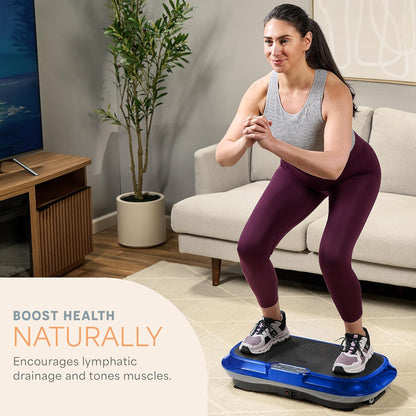 Waver High-Intensity Vibration Plate for Lymphatic Drainage and Full-Body Workouts with Loop Bands – Professional Fitness Equipment for Strength and Toning