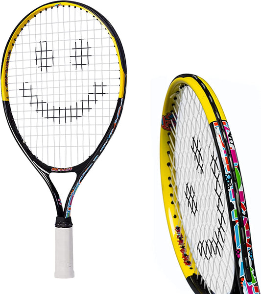 Professional Youth Tennis Racket with Training Videos – Aluminum Construction and Neoprene Handle for Ages 5-12 – Enhance Skills and Performance