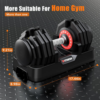 Adjustable Dumbbell Set, 160 lbs (80 lbs x 2), 16-in-1 Quick-Select Weight Range from 5 to 80 lbs for Comprehensive Home Workouts