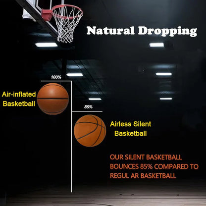 Grooved Silent Basketball - 29.5''/27.9'' Foam Indoor Training Ball for Quiet Dribbling and Bounce
