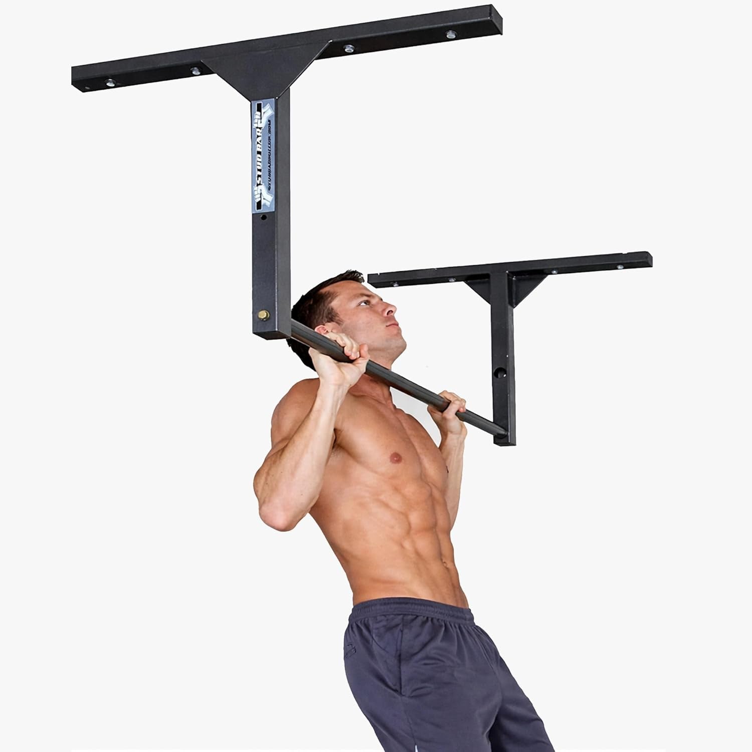 Professional-Grade Heavy-Duty Pull-Up Bar – Ceiling or Wall Mounted – Durable Steel Construction, 600 lb Capacity – Designed for 9 Ft Ceilings