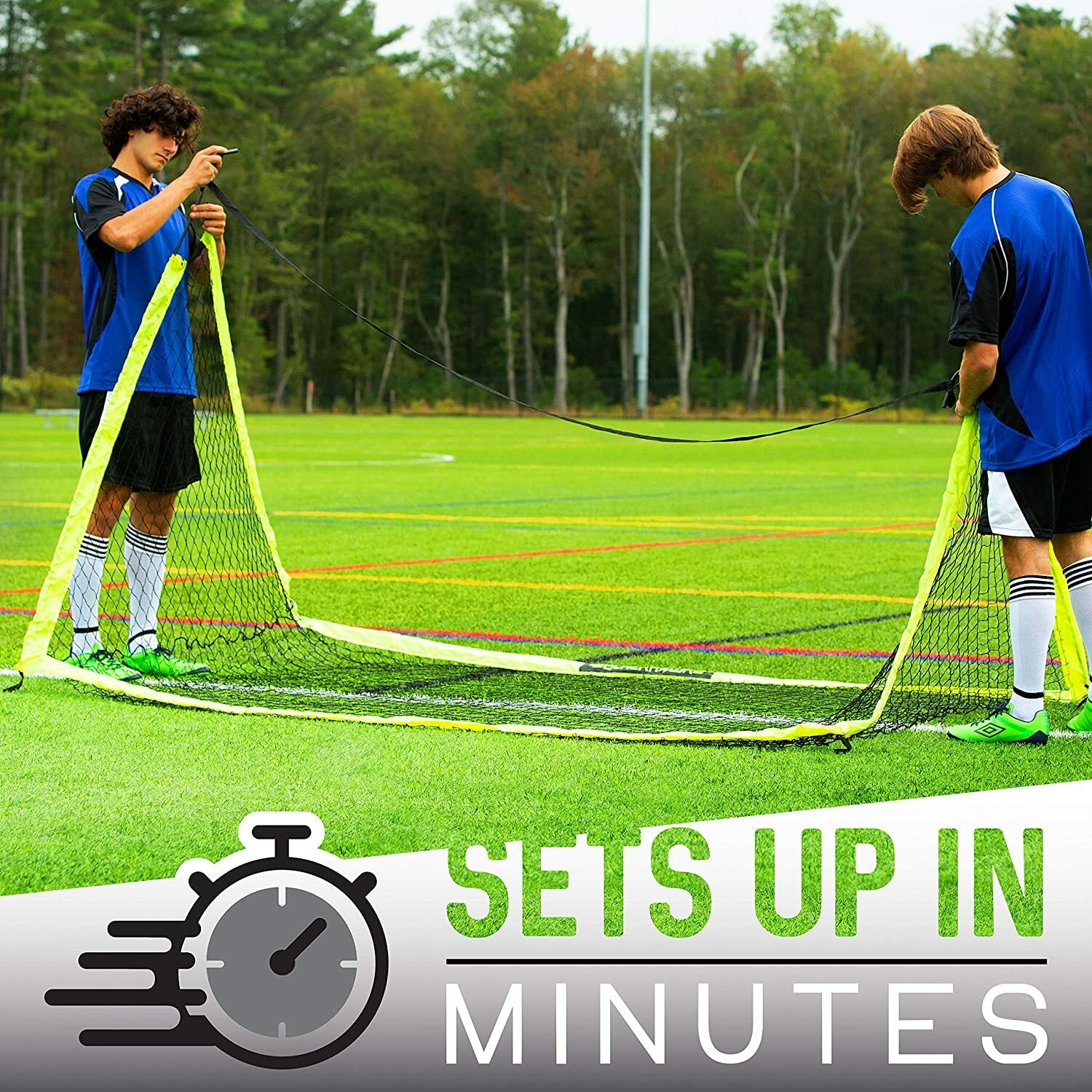 Franklin Sports Portable Pop-Up Soccer Goal Net, Indoor/Outdoor, 12 x 6 Feet