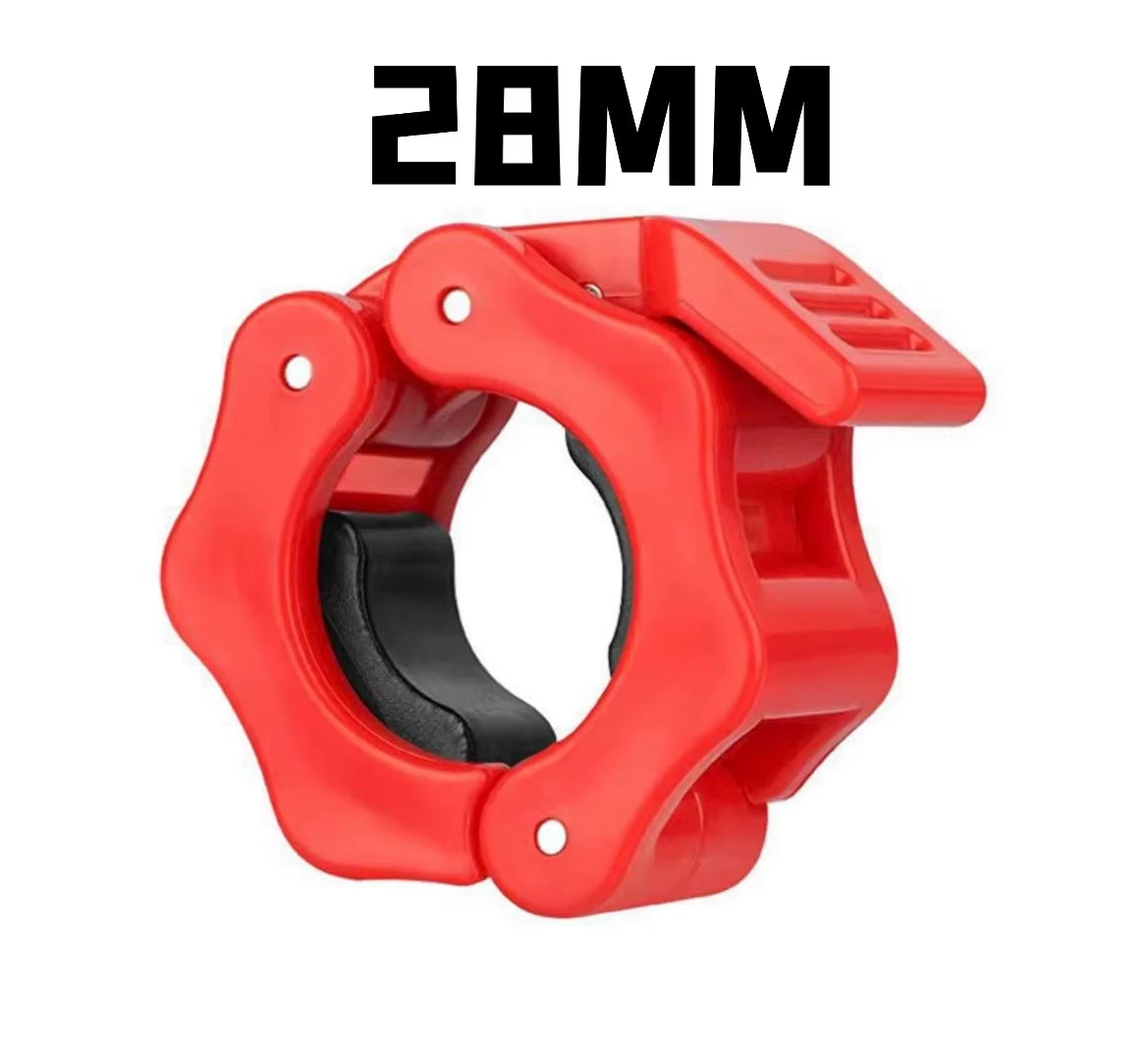 Barbell Collar Lock Clips for 25mm, 28mm, and 30mm Dumbbells - Weight Lifting Clamp Spring Clips for Gym Use