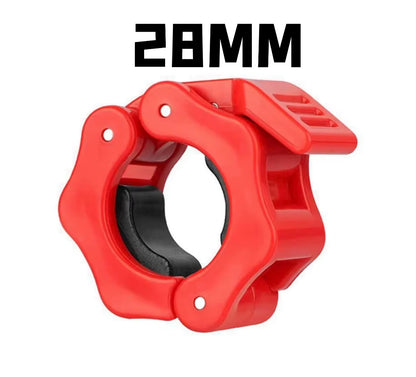 Barbell Collar Lock Clips for 25mm, 28mm, and 30mm Dumbbells - Weight Lifting Clamp Spring Clips for Gym Use