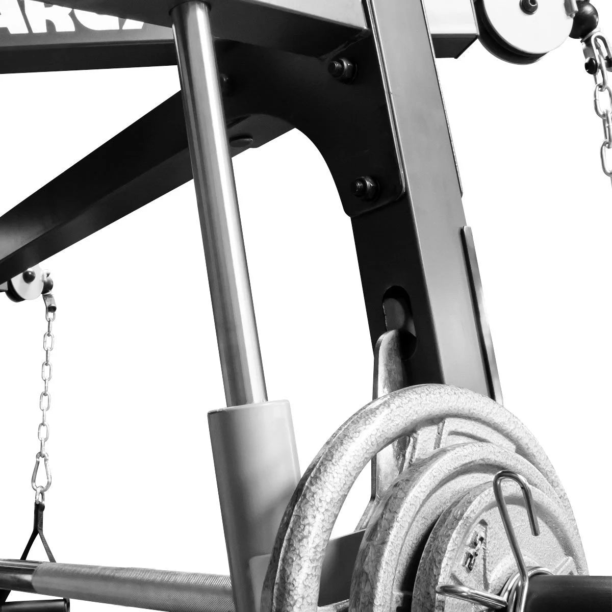 Diamond Elite Olympic Smith Cage Machine - Plate Loaded Total Body Home Gym System (MD-9010G)