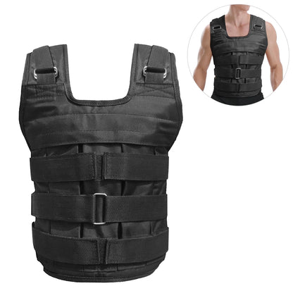 Adjustable Oxford Weighted Vest for Strength Training - 110LB Maximum Load (Weights Not Included)