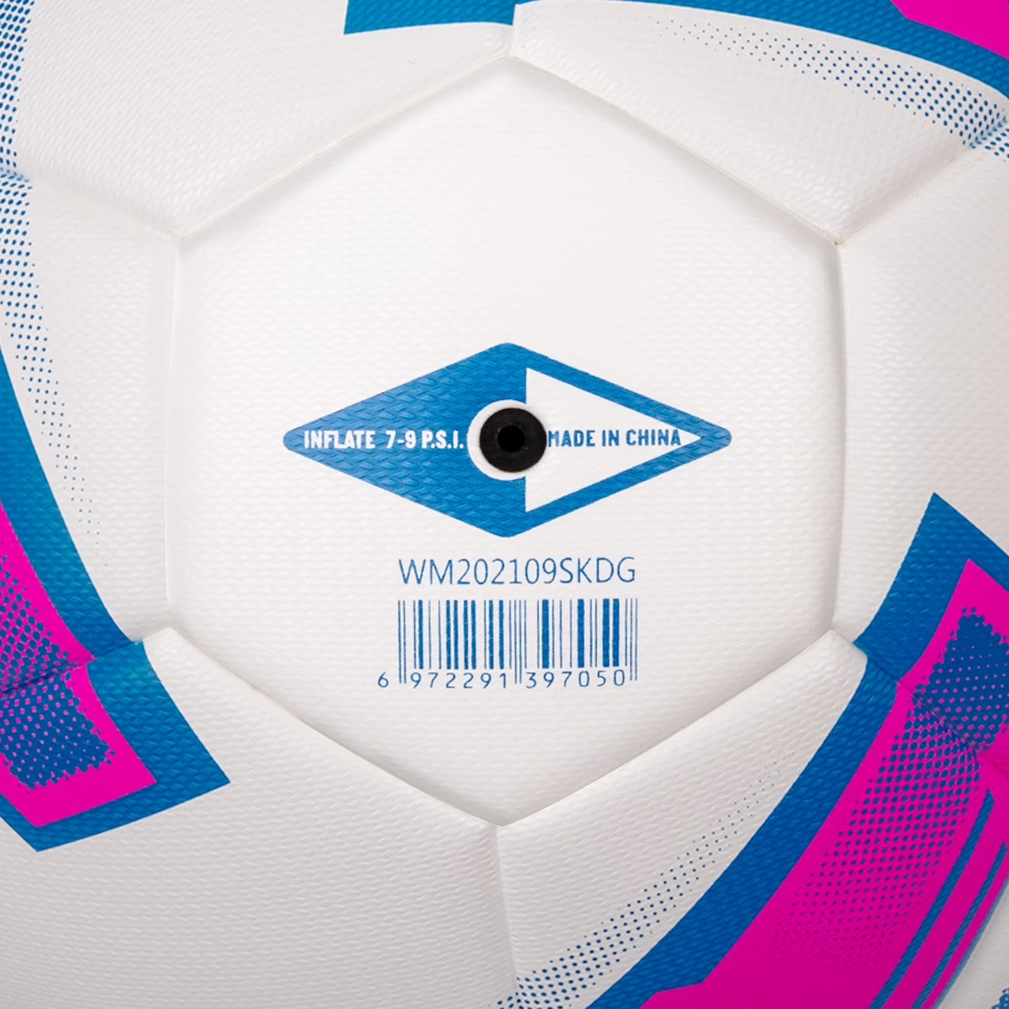 Tristar Youth and Beginner Soccer Ball Size 4 in White, Blue, and Pink