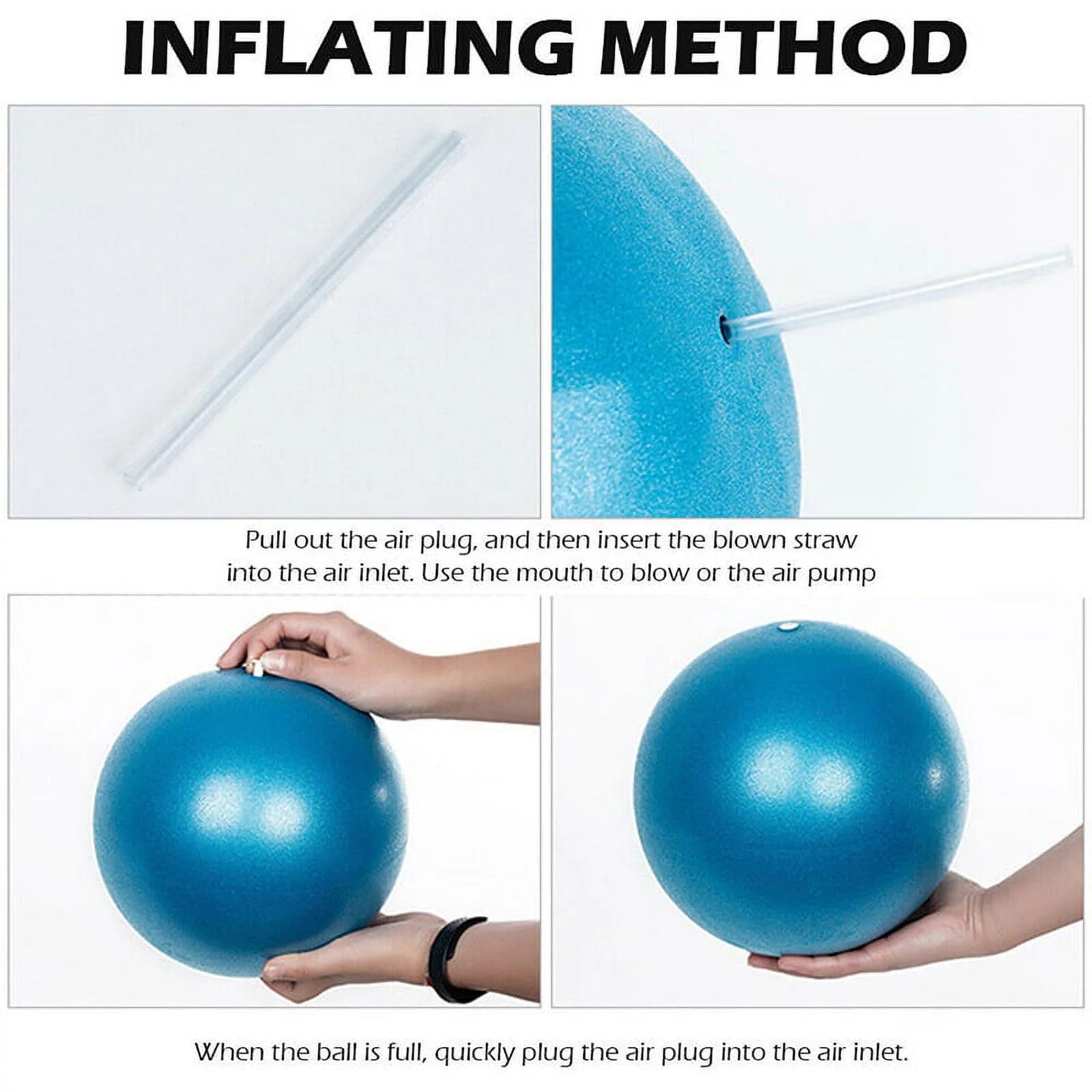25cm Mini Fitness Balance Yoga Ball for Pilates and Indoor Training