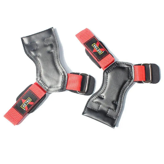 Cowhide Weightlifting Gloves with Wrist Straps for Dumbbells and Barbells - Professional Fitness Gym Equipment