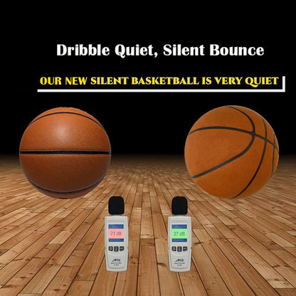 Grooved Silent Basketball - 29.5''/27.9'' Foam Indoor Training Ball for Quiet Dribbling and Bounce