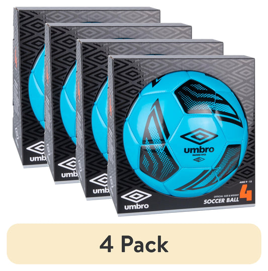 4-Pack Diamond Viper Size 4 Soccer Balls in Blue