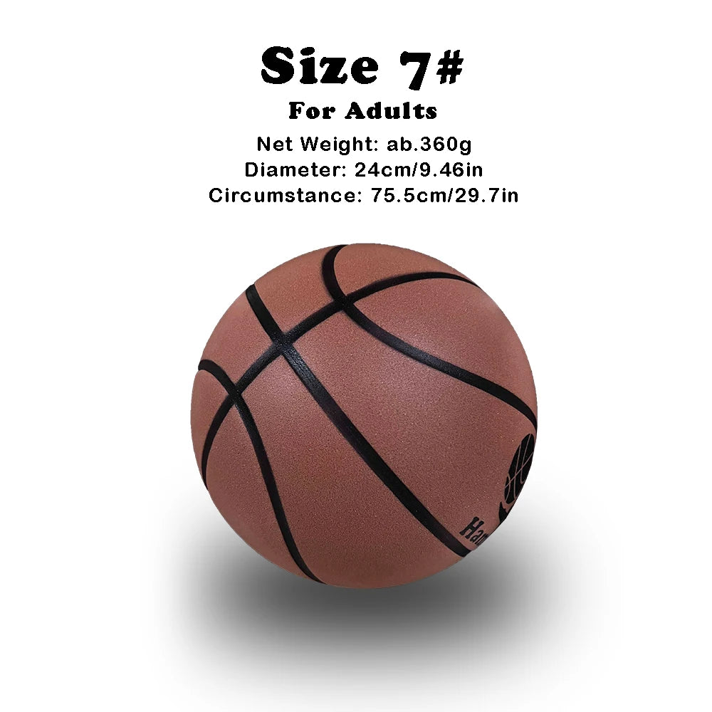 Grooved Silent Basketball - 29.5''/27.9'' Foam Indoor Training Ball for Quiet Dribbling and Bounce