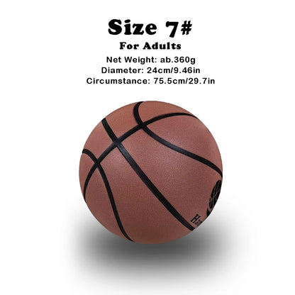 Grooved Silent Basketball - 29.5''/27.9'' Foam Indoor Training Ball for Quiet Dribbling and Bounce