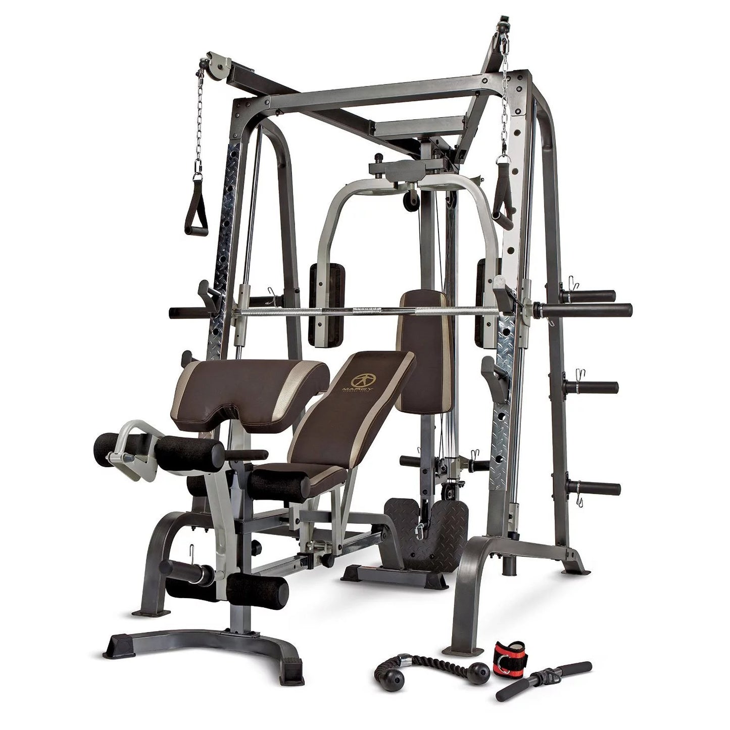Diamond Elite Olympic Smith Cage Machine - Plate Loaded Total Body Home Gym System (MD-9010G)