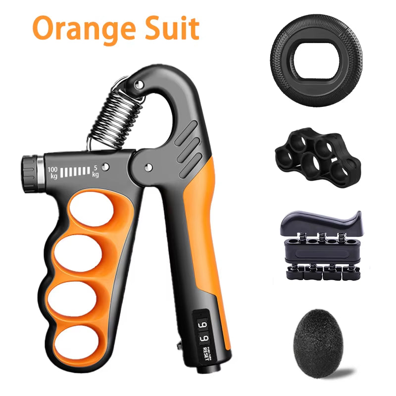 Adjustable Grip Strengthener for Hand and Wrist - 5-60/100/150Kg for Muscle Recovery and Fitness Training