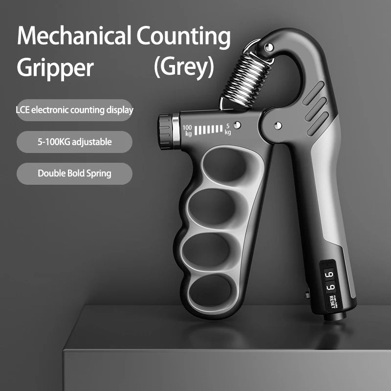 Adjustable Grip Strengthener for Hand and Wrist - 5-60/100/150Kg for Muscle Recovery and Fitness Training